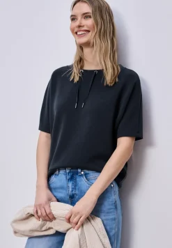 Dropped Shoulder Shirt im Silk-Look