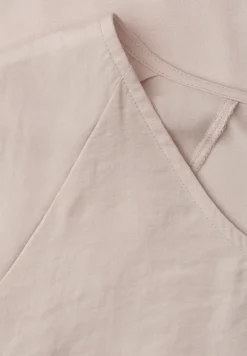 Dropped Shoulder Shirt im Strukturmix