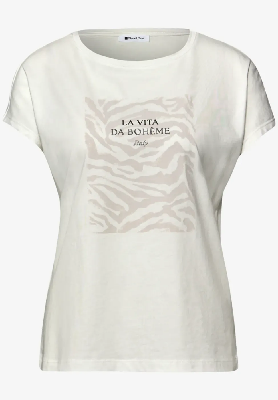 Dropped Shoulder Shirt mit Frontprint