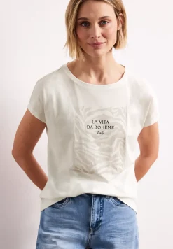 Dropped Shoulder Shirt mit Frontprint