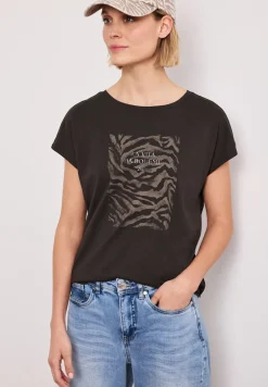 Dropped Shoulder Shirt mit Frontprint
