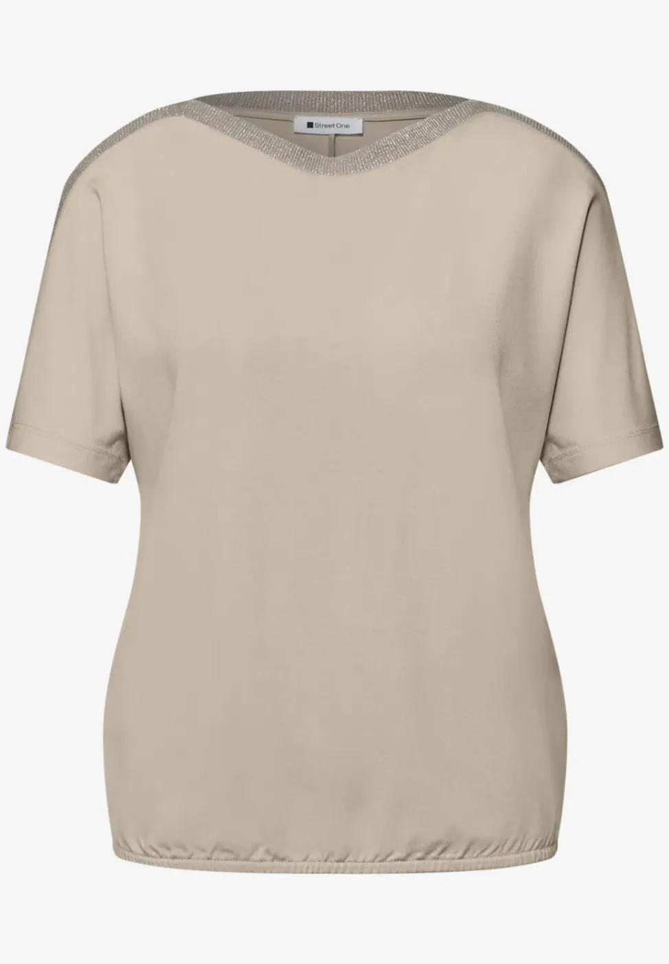 Dropped Shoulder Shirt mit Glitzer