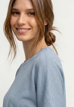 Dropped Shoulder Shirt mit Glitzerdetails