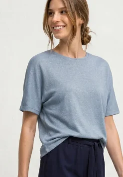 Dropped Shoulder Shirt mit Glitzerdetails
