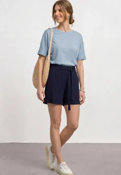 Dropped Shoulder Shirt mit Glitzerdetails