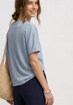 Dropped Shoulder Shirt mit Glitzerdetails