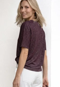 Dropped Shoulder Shirt mit Glitzerdetails