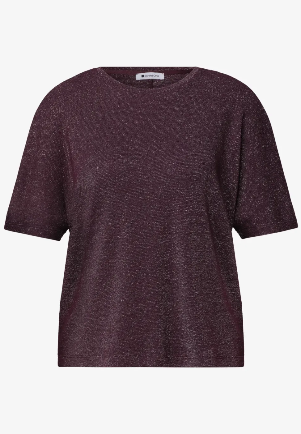 Dropped Shoulder Shirt mit Glitzerdetails