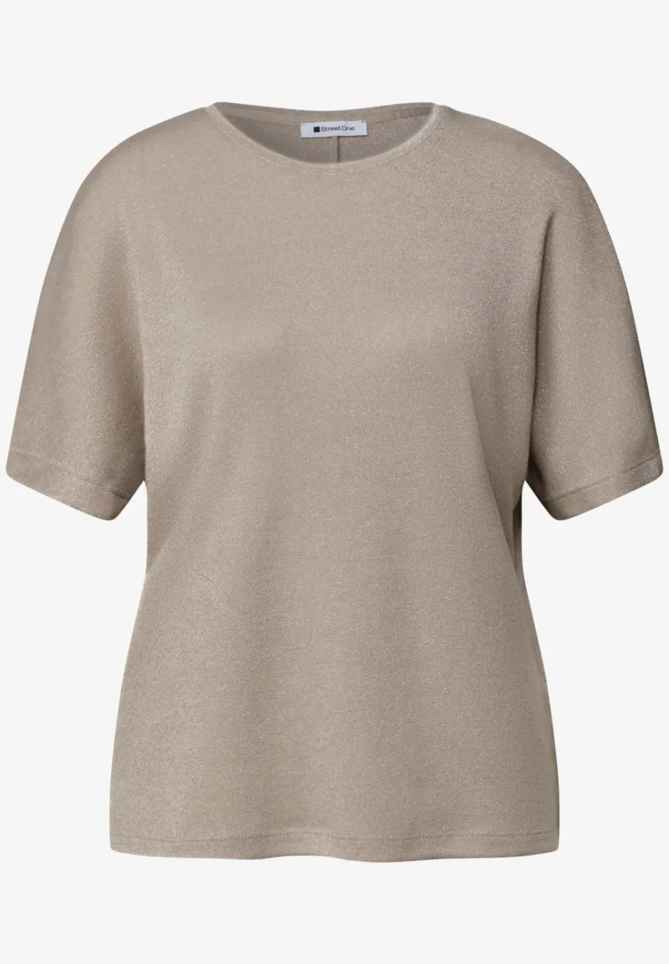 Dropped Shoulder Shirt mit Glitzerdetails