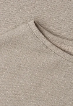 Dropped Shoulder Shirt mit Glitzerdetails