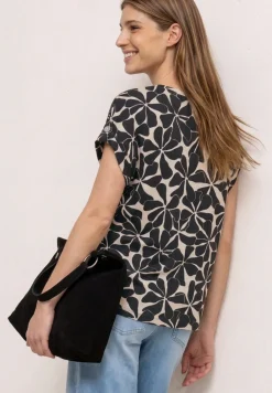 Dropped Shoulder Shirt mit Muster
