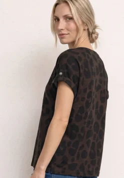 Dropped Shoulder Shirt mit Muster