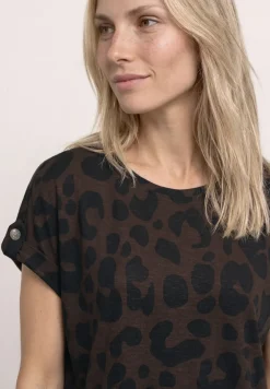 Dropped Shoulder Shirt mit Muster