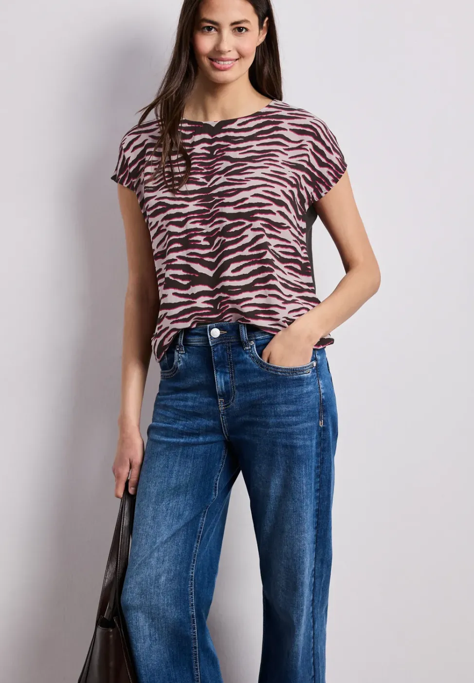 Dropped Shoulder Shirt mit Print