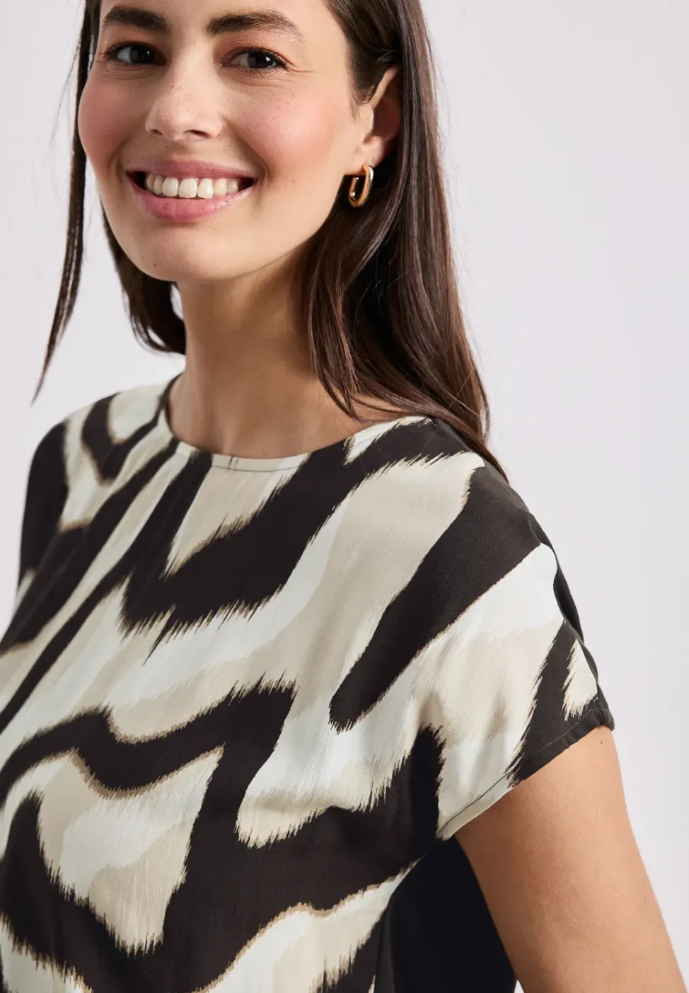 Dropped Shoulder Shirt mit Print