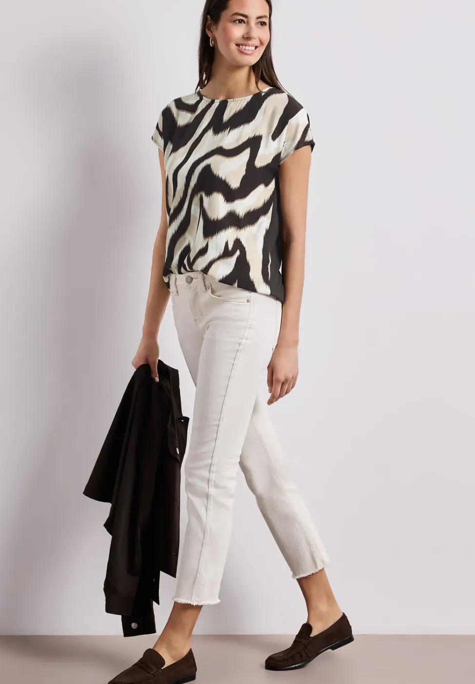 Dropped Shoulder Shirt mit Print