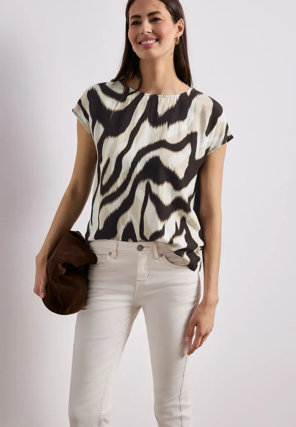 Dropped Shoulder Shirt mit Print