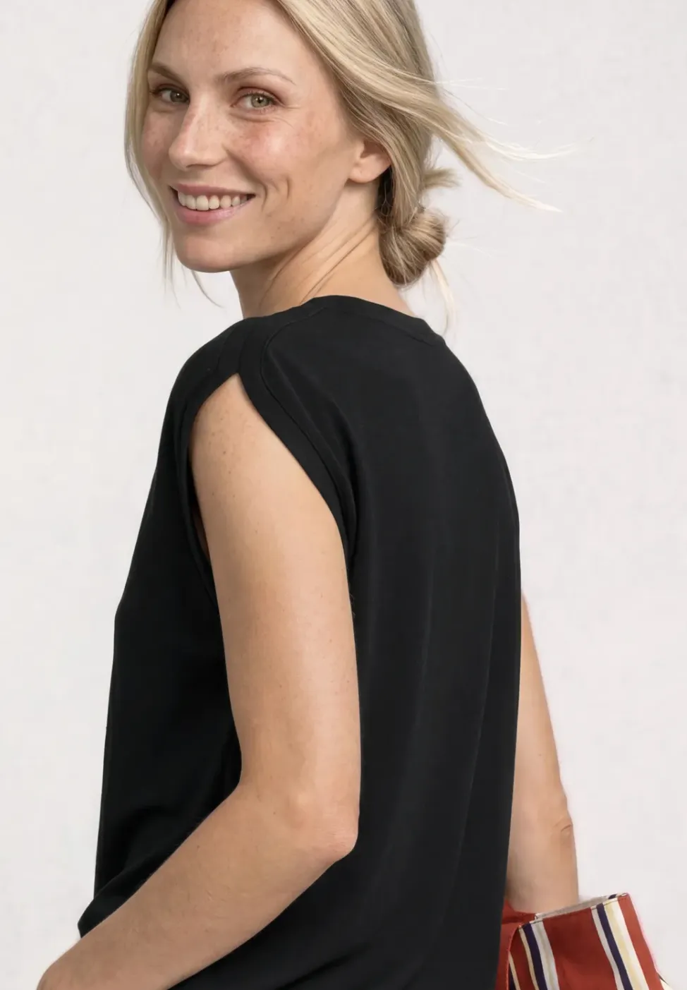 Dropped Shoulder Shirt mit Raffung