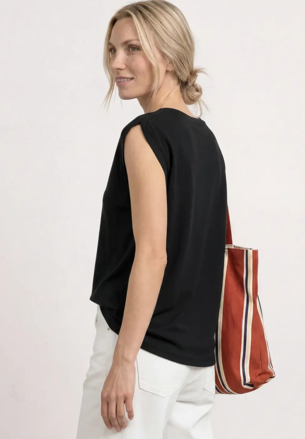 Dropped Shoulder Shirt mit Raffung