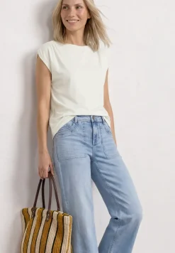 Dropped Shoulder Shirt mit Raffung