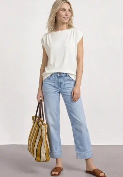 Dropped Shoulder Shirt mit Raffung