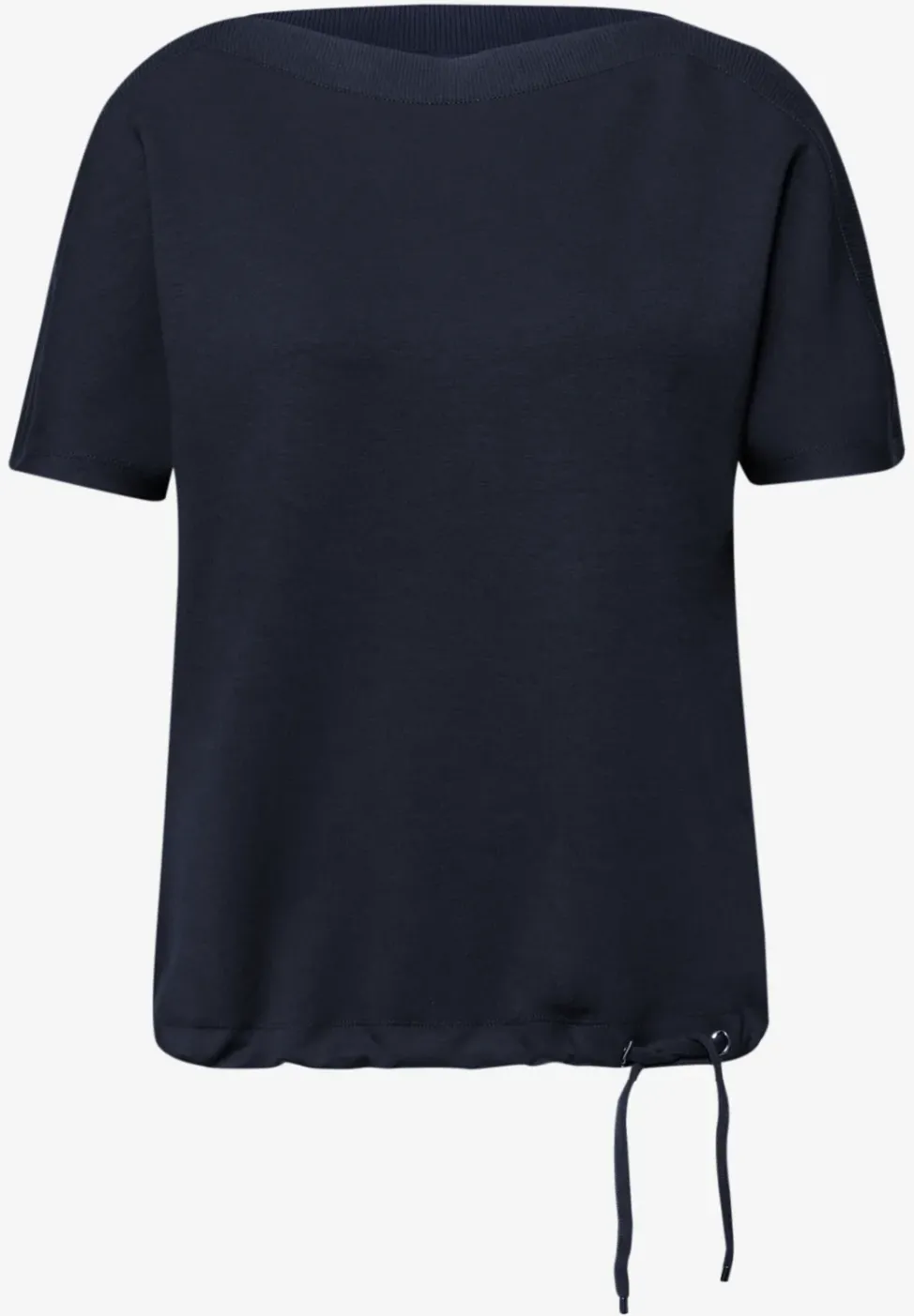 Dropped Shoulder Shirt mit Rippdetail