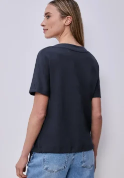 Dropped Shoulder Shirt mit Rippdetail