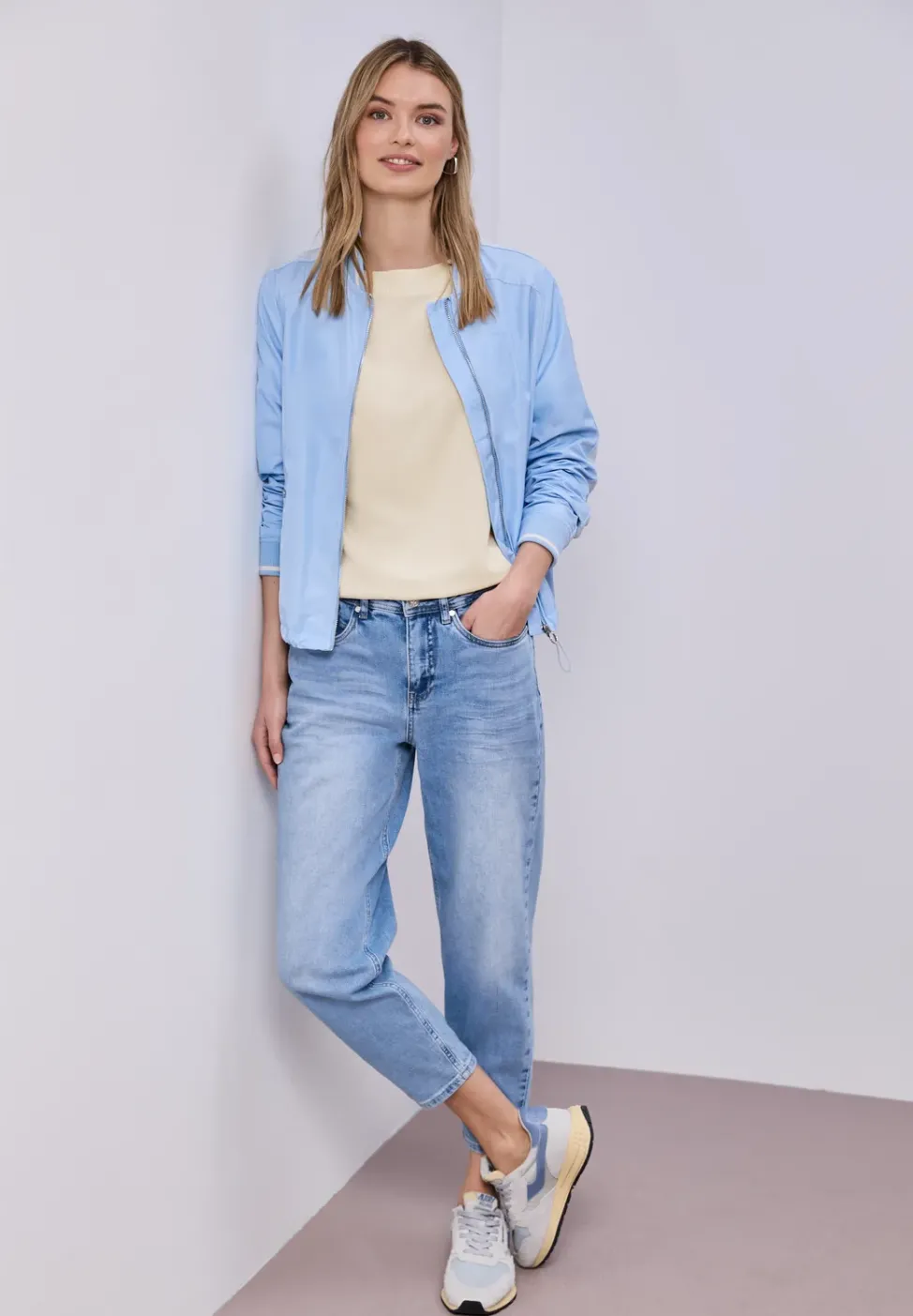 Dropped Shoulder Shirt mit Rippdetail