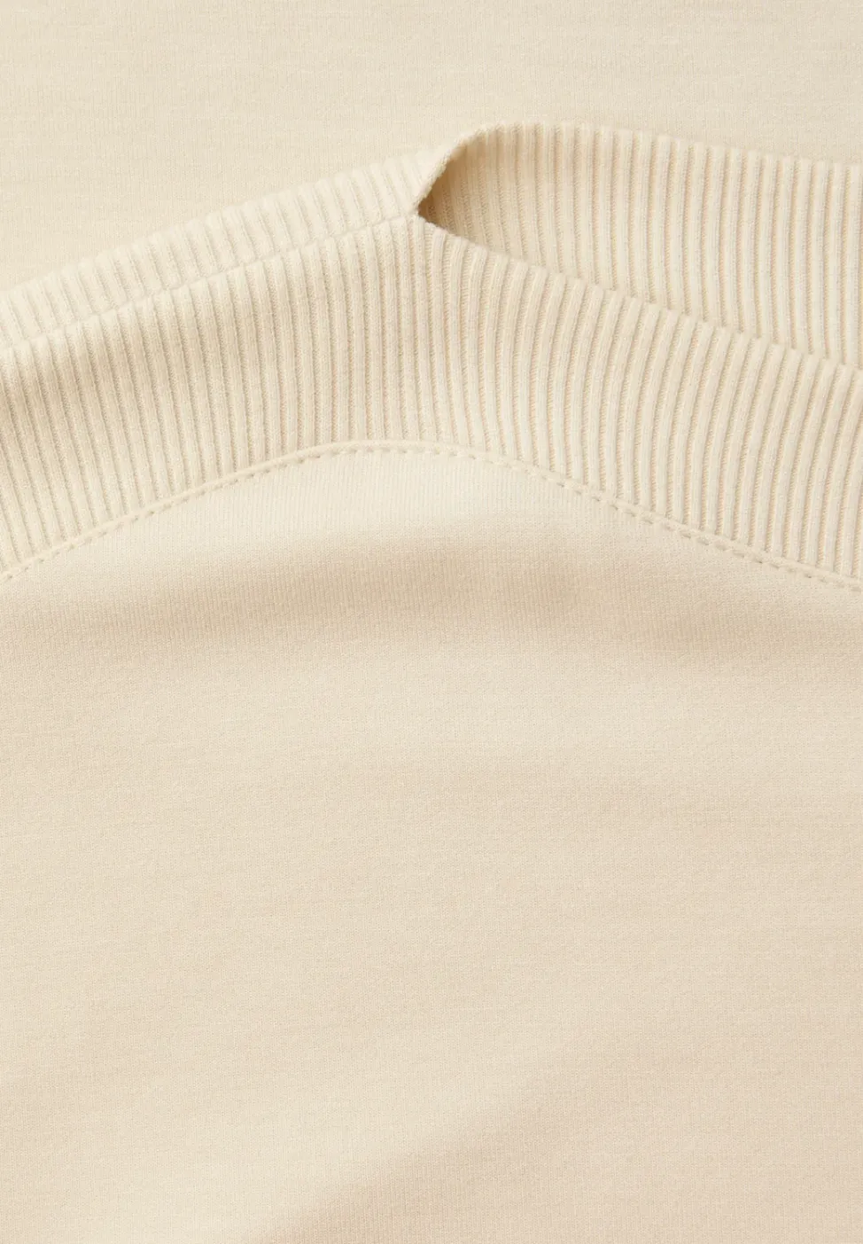 Dropped Shoulder Shirt mit Rippdetail