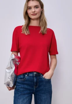 Dropped Shoulder Shirt mit Rippdetail