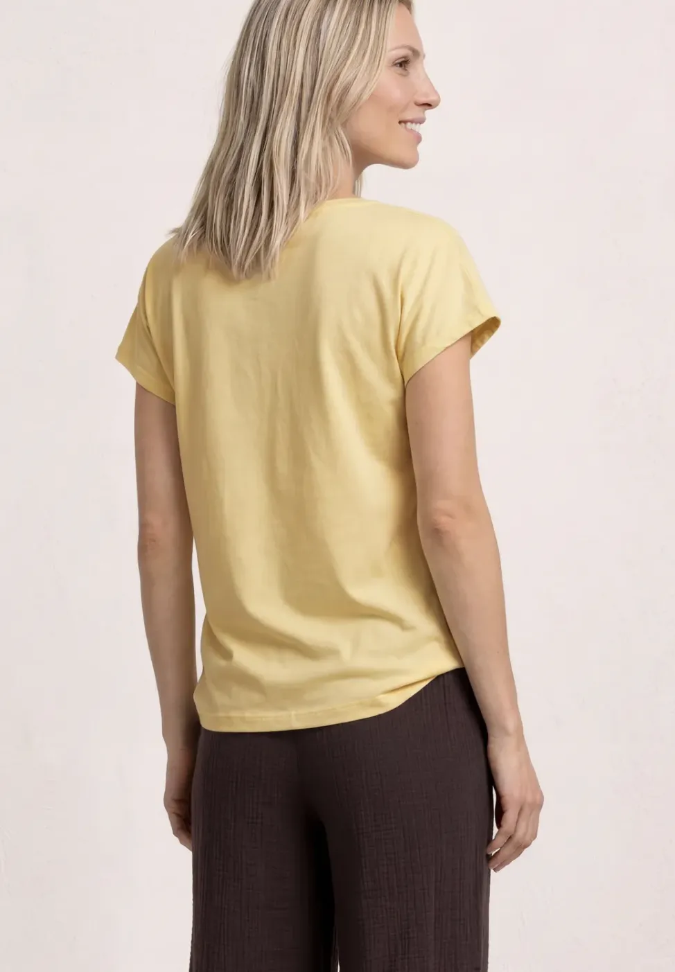 Dropped Shoulder Shirt mit Rundhals
