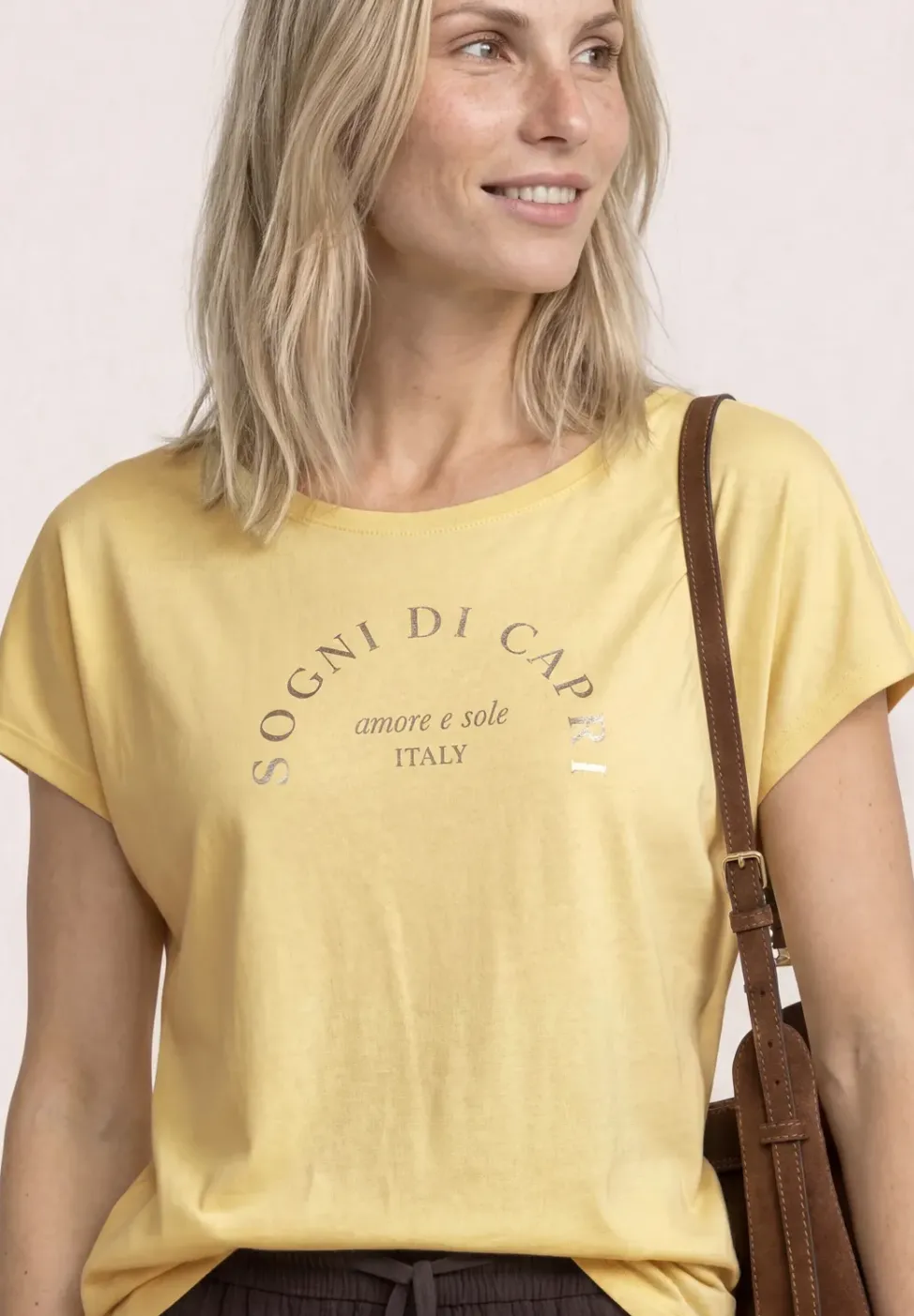 Dropped Shoulder Shirt mit Rundhals