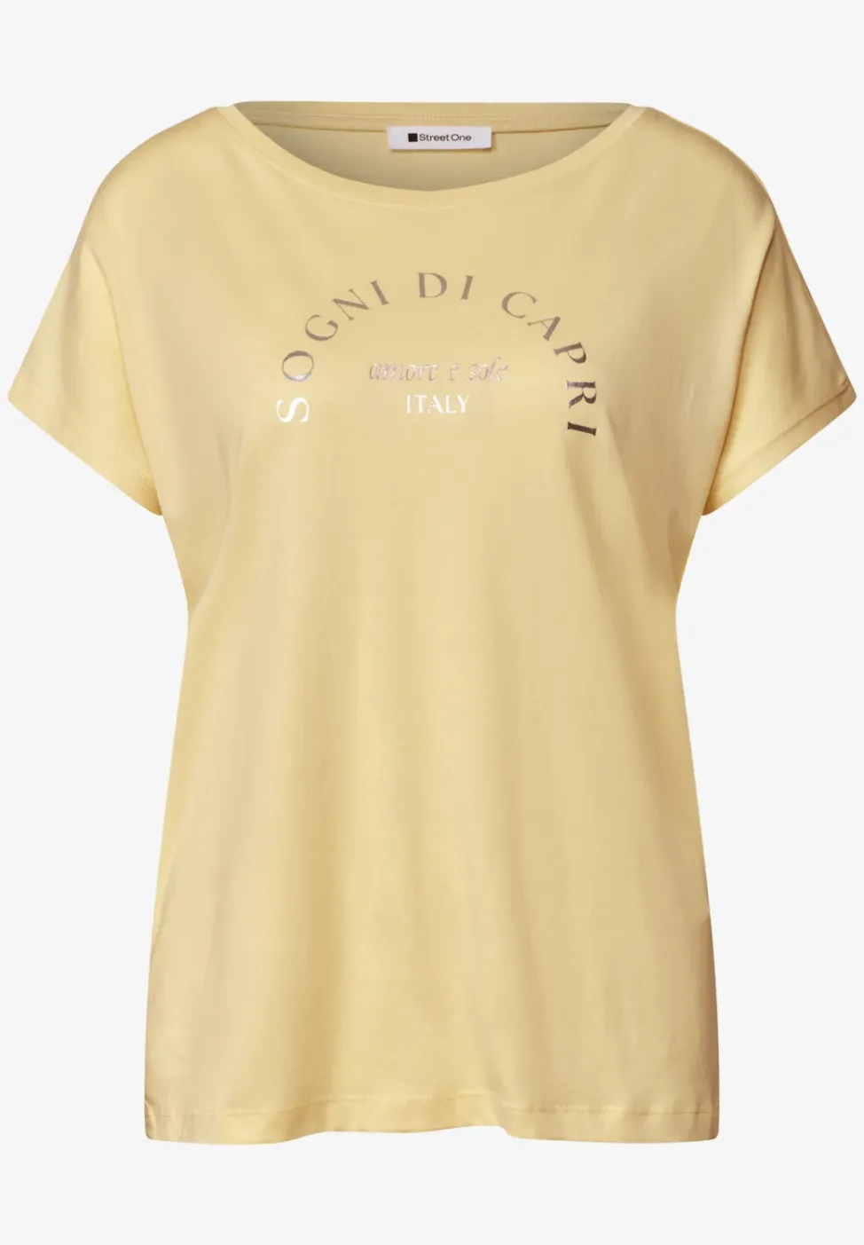 Dropped Shoulder Shirt mit Rundhals