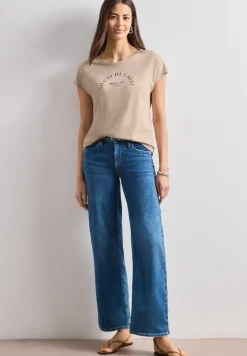 Dropped Shoulder Shirt mit Rundhals
