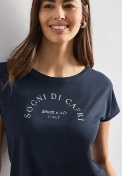 Dropped Shoulder Shirt mit Rundhals