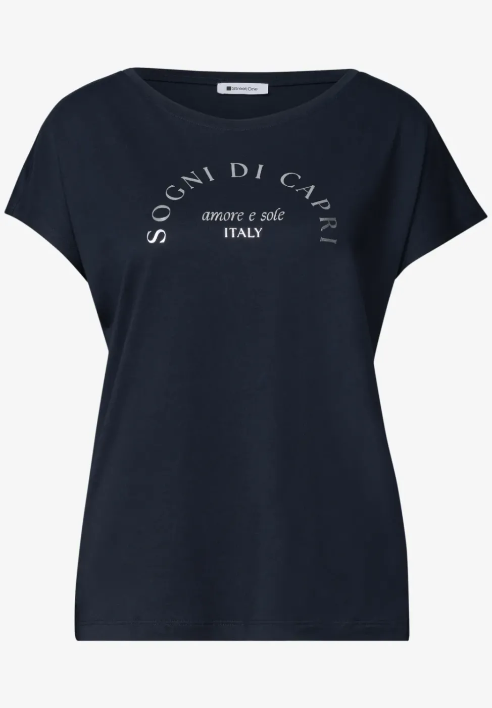 Dropped Shoulder Shirt mit Rundhals