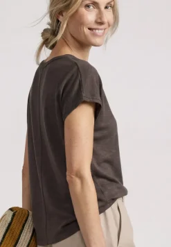Dropped Shoulder Shirt mit Rundhals