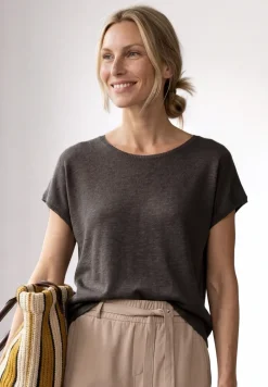 Dropped Shoulder Shirt mit Rundhals
