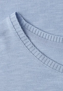 Dropped Shoulder Shirt mit Rundhals