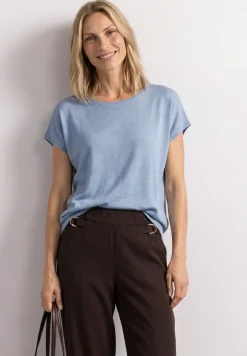 Dropped Shoulder Shirt mit Rundhals
