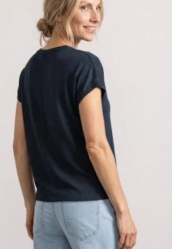 Dropped Shoulder Shirt mit Rundhals