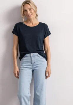 Dropped Shoulder Shirt mit Rundhals