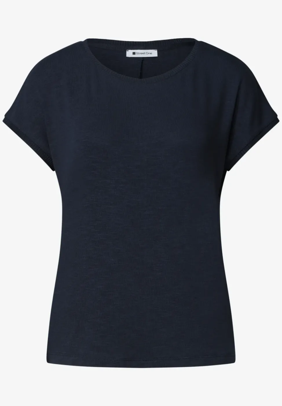 Dropped Shoulder Shirt mit Rundhals