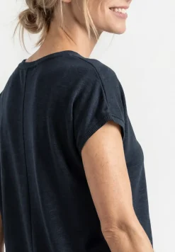 Dropped Shoulder Shirt mit Rundhals
