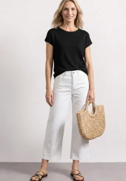Dropped Shoulder Shirt mit Rundhals