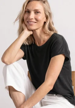 Dropped Shoulder Shirt mit Rundhals