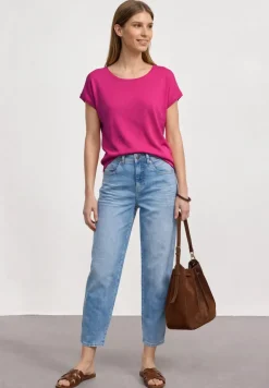 Dropped Shoulder Shirt mit Rundhals
