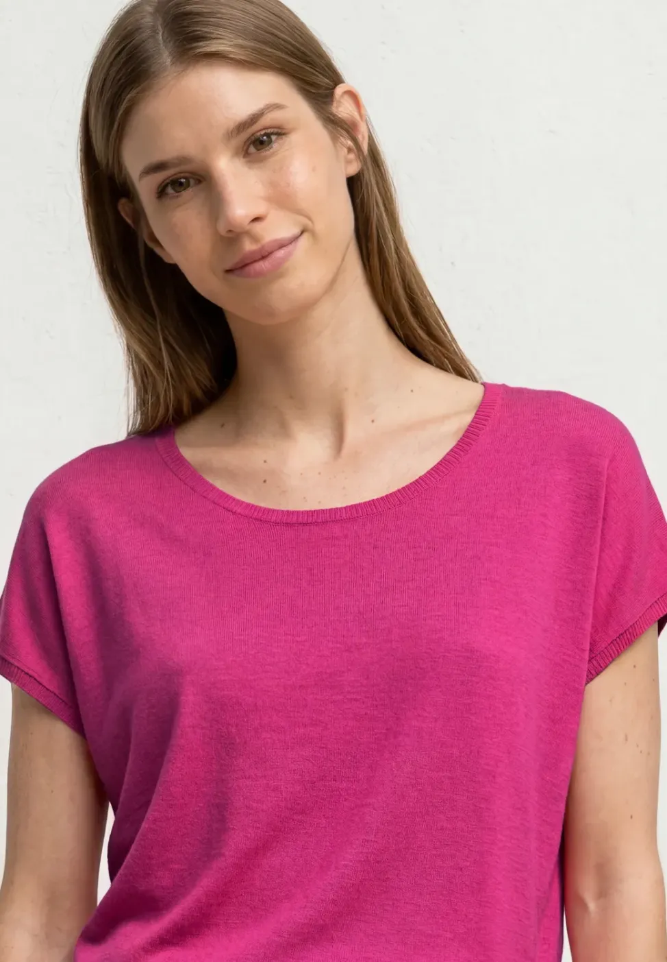 Dropped Shoulder Shirt mit Rundhals