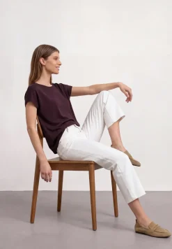 Dropped Shoulder Shirt mit Rundhals