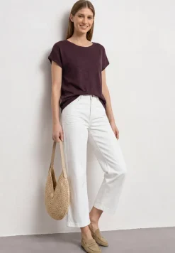 Dropped Shoulder Shirt mit Rundhals